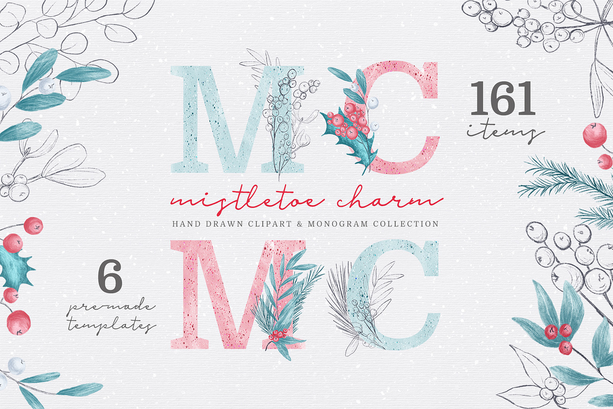 Mistletoe Charm Collection in Objects - product preview 8