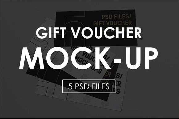 Gift Voucher Muck-Ups in Print Mockups - product preview 6