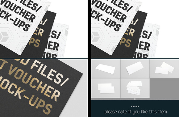 Gift Voucher Muck-Ups in Print Mockups - product preview 7