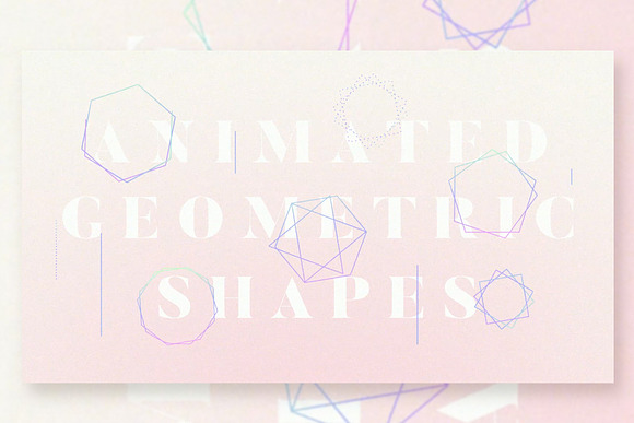♥ animated abstract shapes in Objects - product preview 11