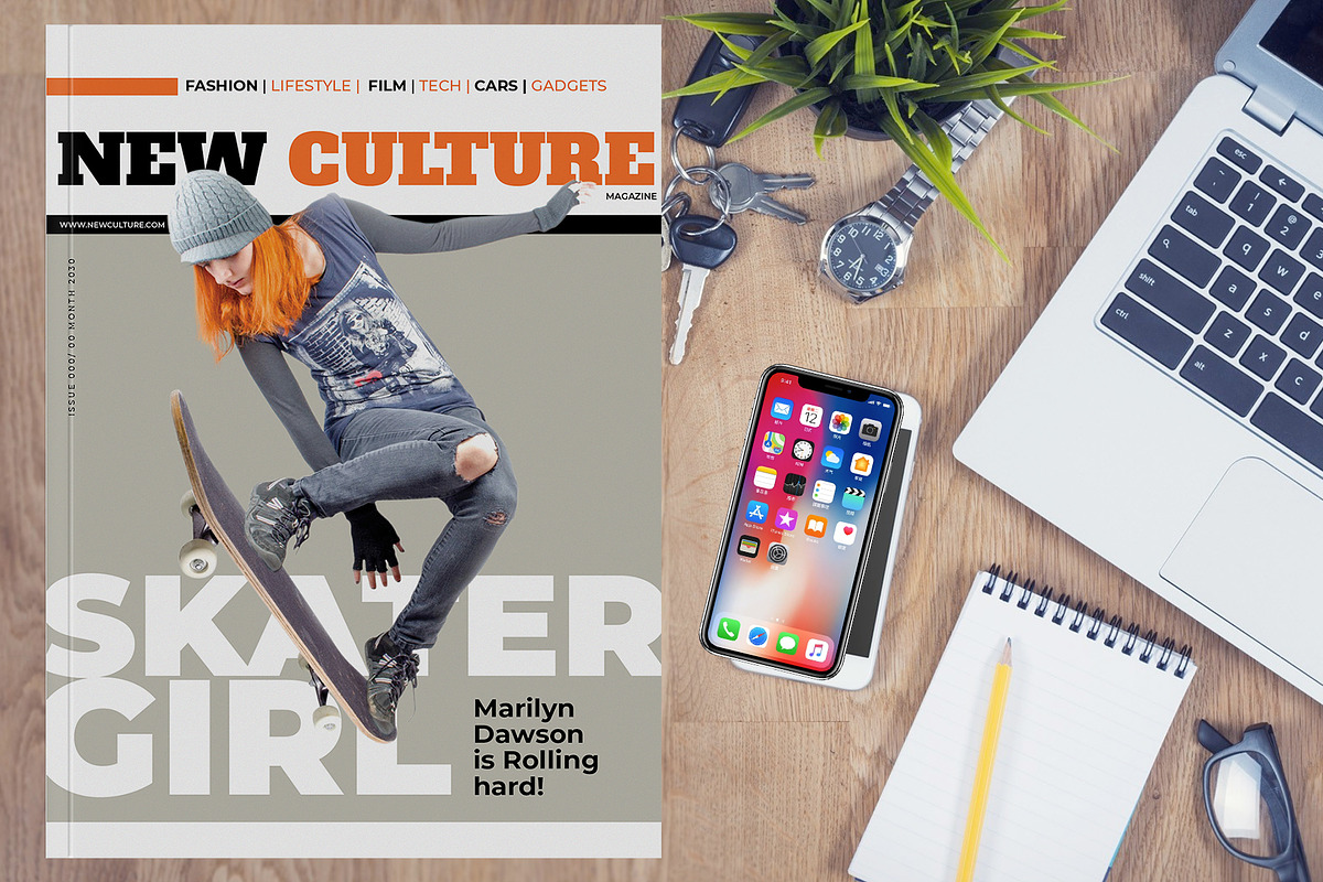 Magazine Template in Magazine Templates - product preview 8