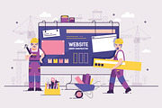 Website under construction concept