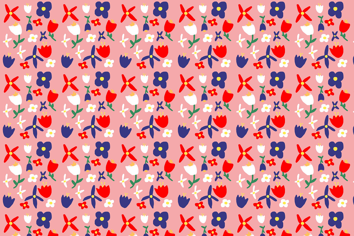 Handmade Bacchanal Floral Pattern  in Patterns - product preview 8