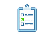 Task planning color icon