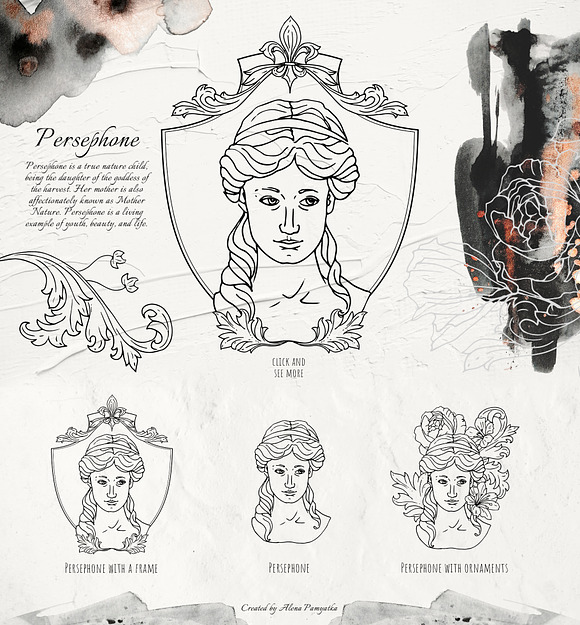 Vector ornaments and flowers in Illustrations - product preview 7
