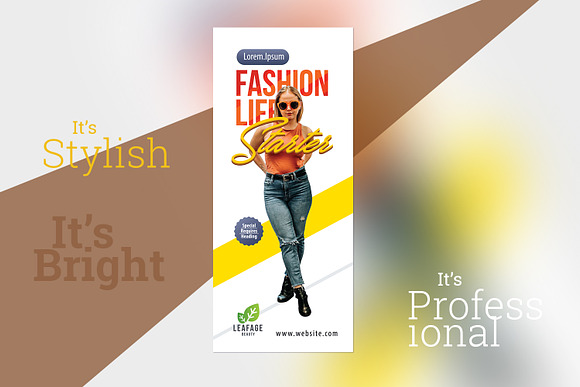 Fashion Rollup Banner in Flyer Templates - product preview 1