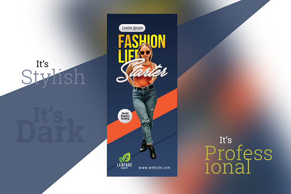 Fashion Rollup Banner in Flyer Templates - product preview 2