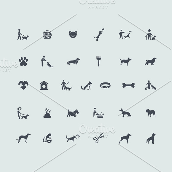 31 domestic animals icons in Animal Icons - product preview 1