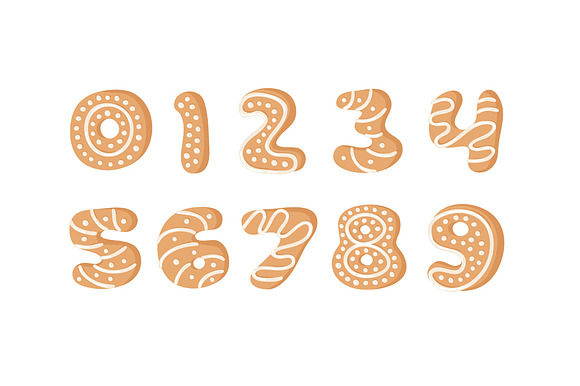 Gingerbread Cookies, Font & Patterns in Objects - product preview 2