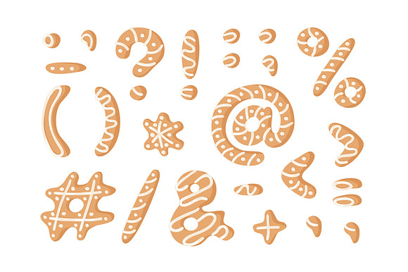 Gingerbread Cookies, Font & Patterns in Objects - product preview 3