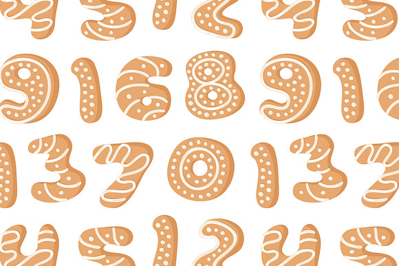 Gingerbread Cookies, Font & Patterns in Objects - product preview 6