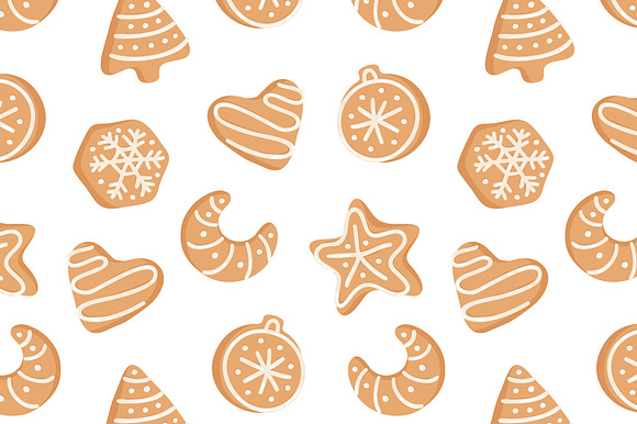 Gingerbread Cookies, Font & Patterns in Objects - product preview 15