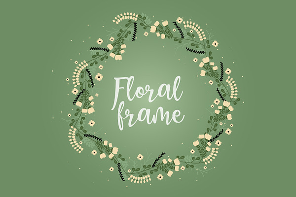 Flat Floral Frames
