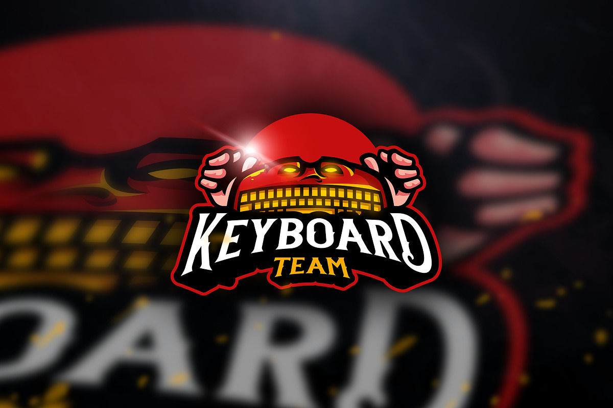 Keyboard Team- Mascot & Esport Logo in Logo Templates - product preview 8