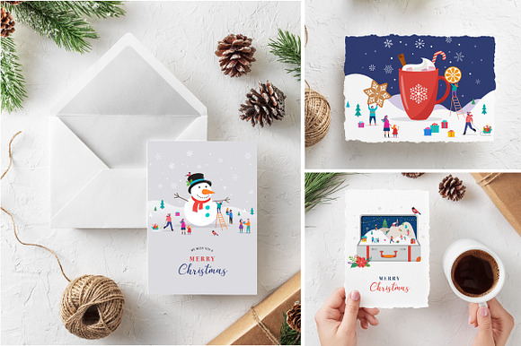 Magic Winter - Christmas scenes  in Illustrations - product preview 4