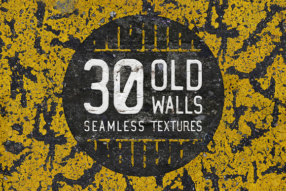 30 Old Walls Seamless Textures in Textures - product preview 7