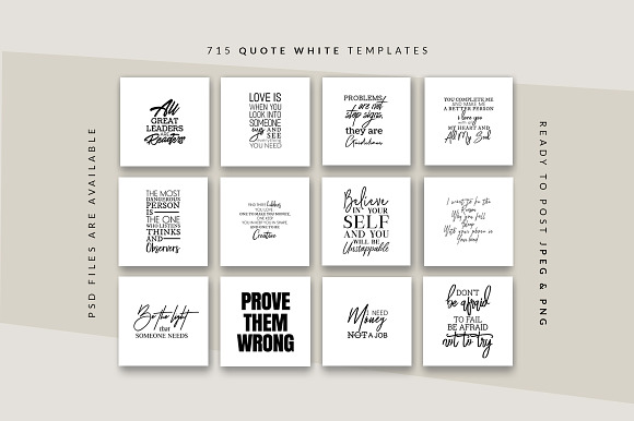 2193 Mega Bundle Instagram Quotes in Instagram Templates - product preview 10