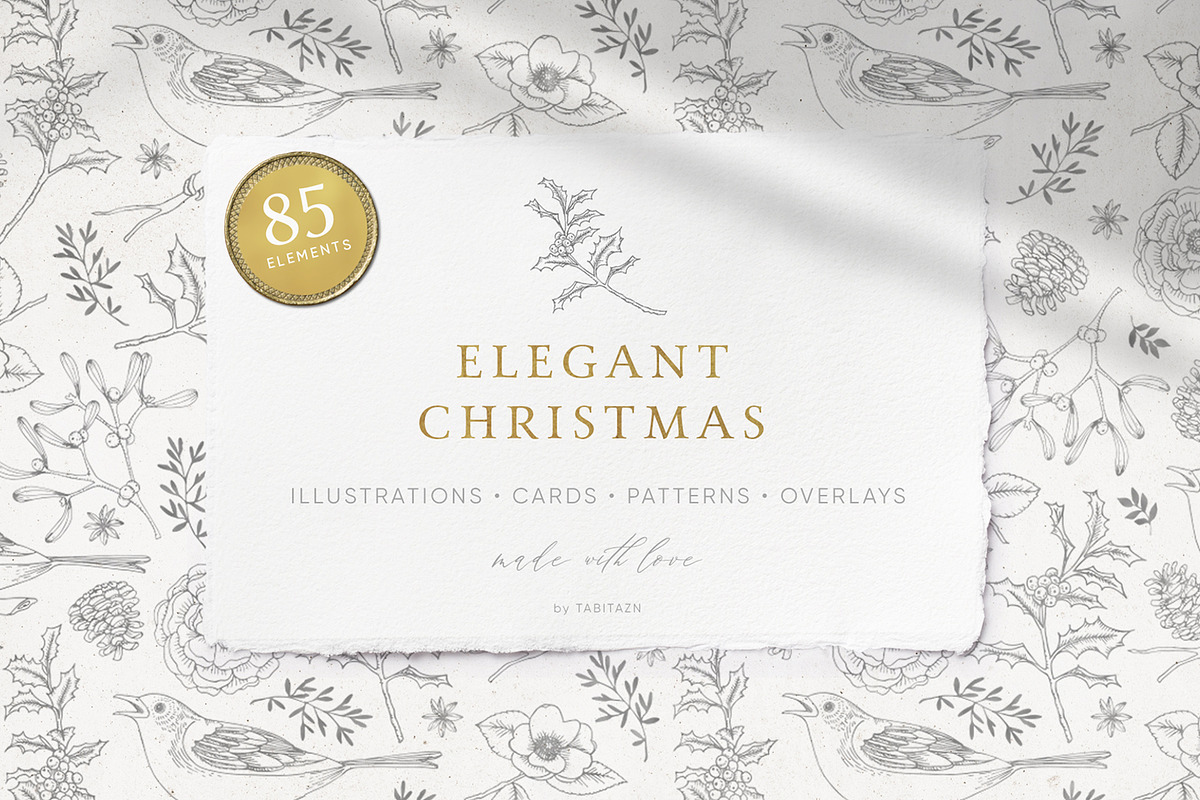 Elegant Christmas collection in Illustrations - product preview 8