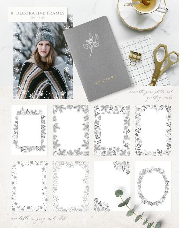 Elegant Christmas collection in Illustrations - product preview 2