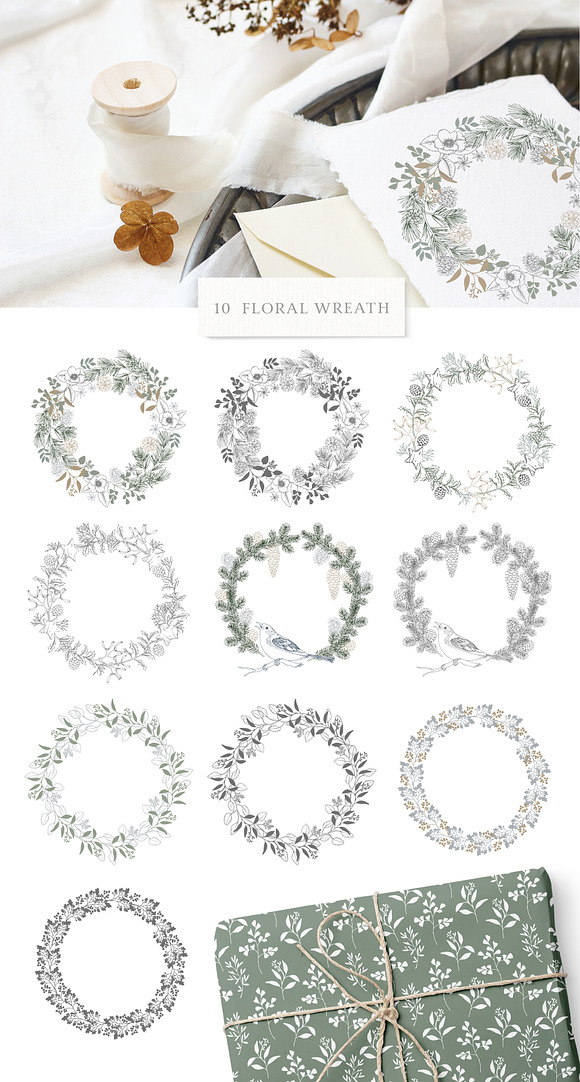 Elegant Christmas collection in Illustrations - product preview 6
