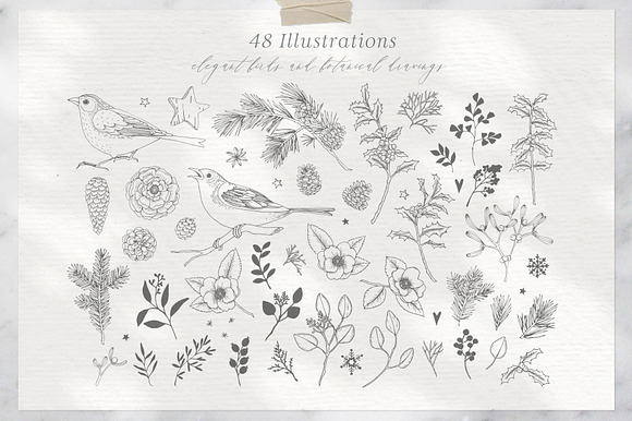 Elegant Christmas collection in Illustrations - product preview 8