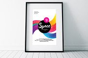 Colorful Space Flyer Templates
