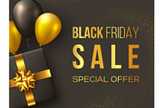 Black Friday sale horizontal poster