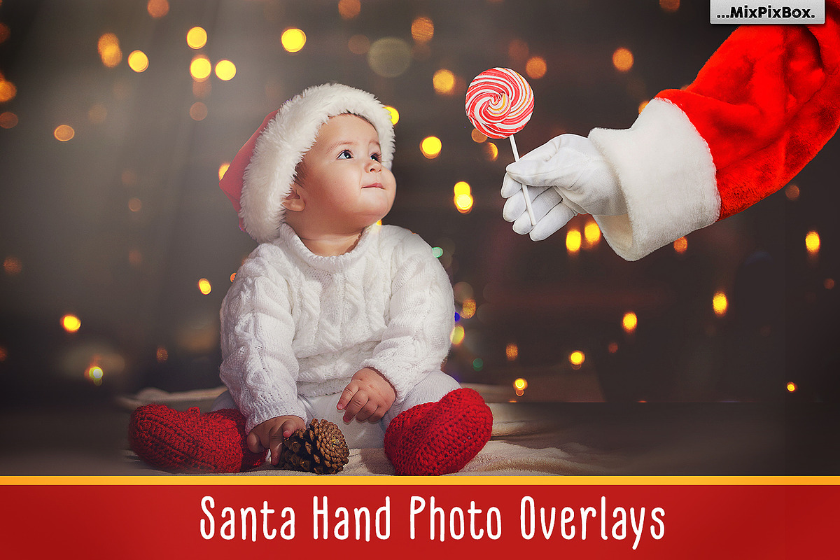 Santa Hand - PNG overlays in Add-Ons - product preview 8