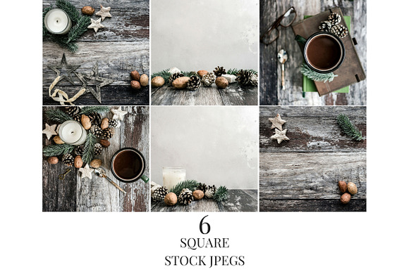 Rustic Holidays Set in Social Media Templates - product preview 4