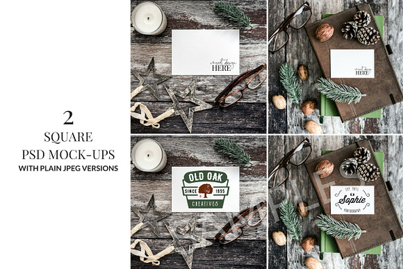 Rustic Holidays Set in Social Media Templates - product preview 5