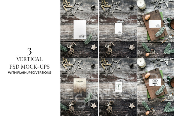 Rustic Holidays Set in Social Media Templates - product preview 6