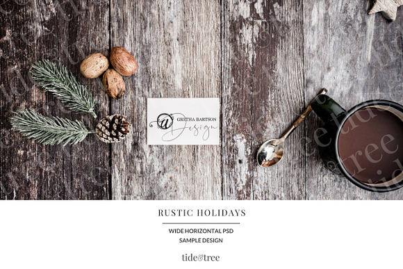 Rustic Holidays | Wide No 3 in Website Templates - product preview 1