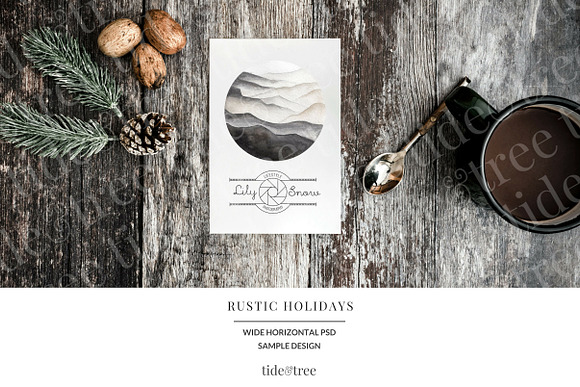 Rustic Holidays | Wide No 2 in Website Templates - product preview 1