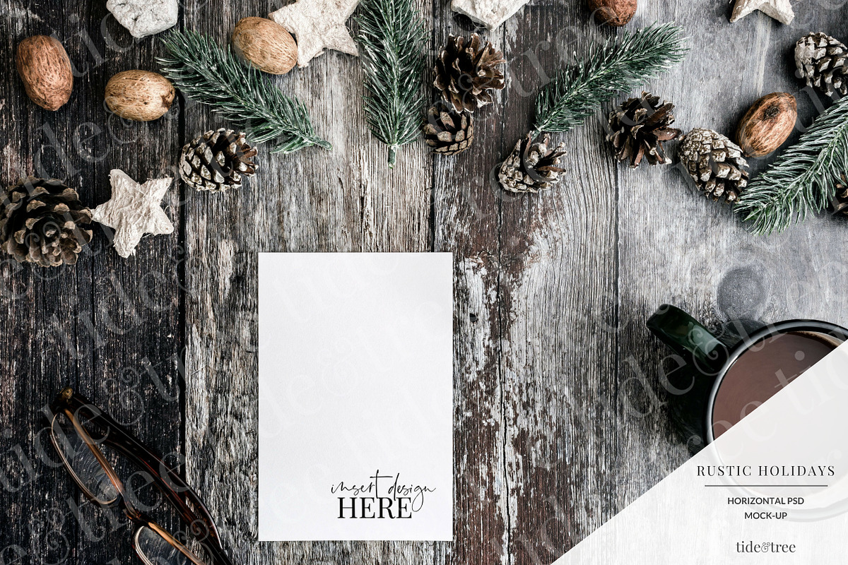 Rustic Holidays | Landscape No 1 in Facebook Templates - product preview 8