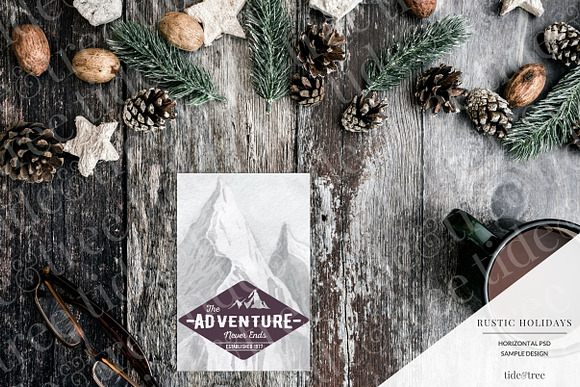 Rustic Holidays | Landscape No 1 in Facebook Templates - product preview 1