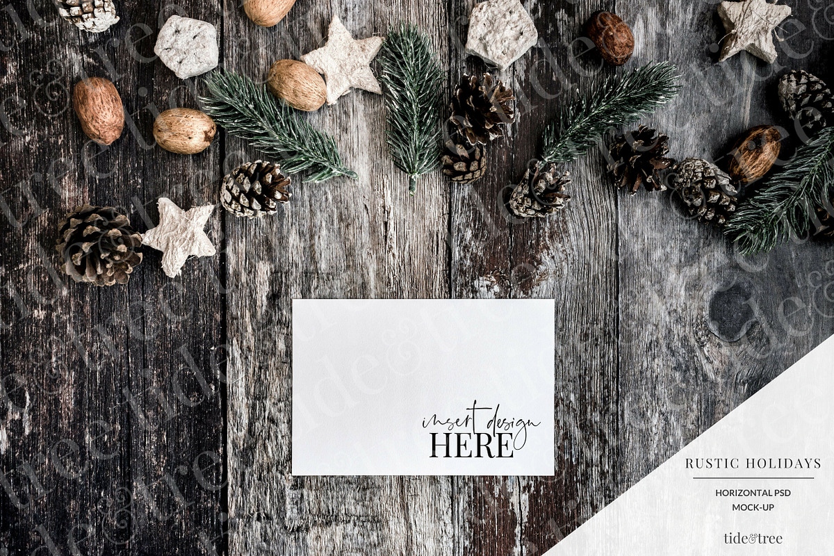 Rustic Holidays | Landscape No 2 in Facebook Templates - product preview 8