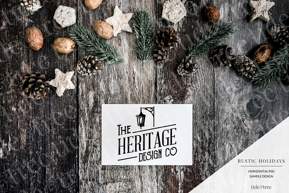 Rustic Holidays | Landscape No 2 in Facebook Templates - product preview 1