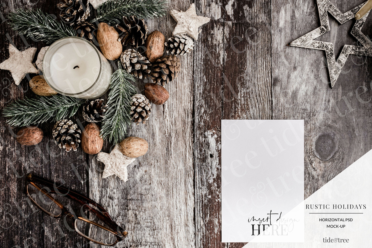 Rustic Holidays | Landscape No 3 in Facebook Templates - product preview 8