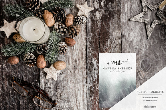Rustic Holidays | Landscape No 3 in Facebook Templates - product preview 1