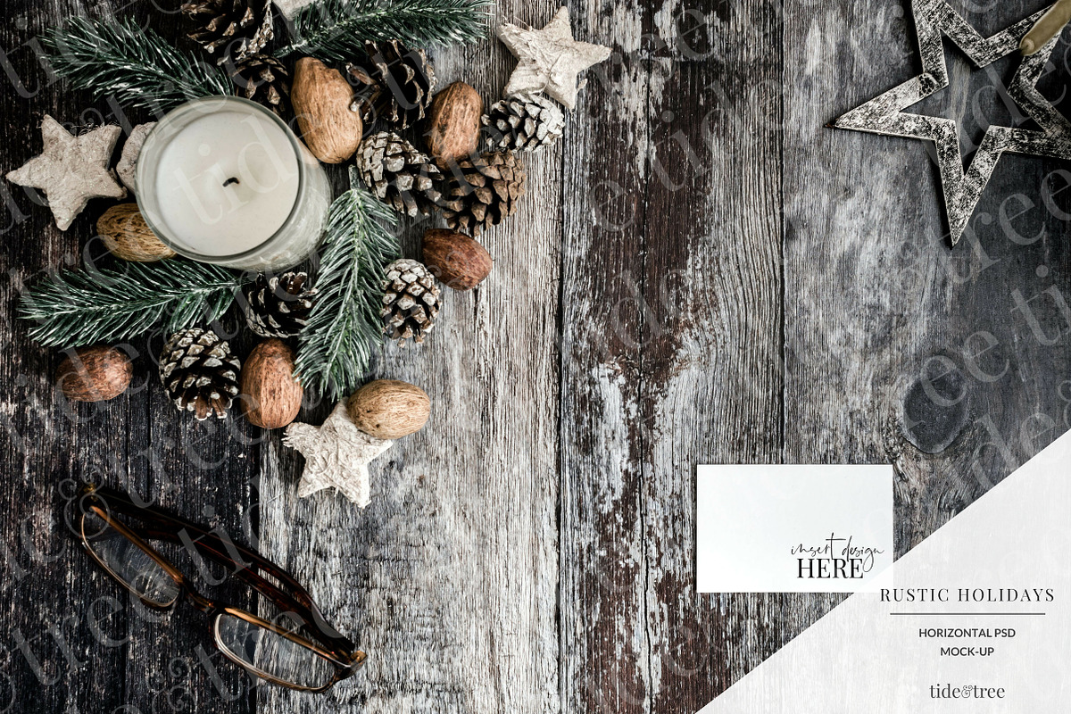 Rustic Holidays | Landscape No 5 in Facebook Templates - product preview 8