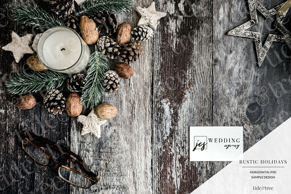 Rustic Holidays | Landscape No 5 in Facebook Templates - product preview 1