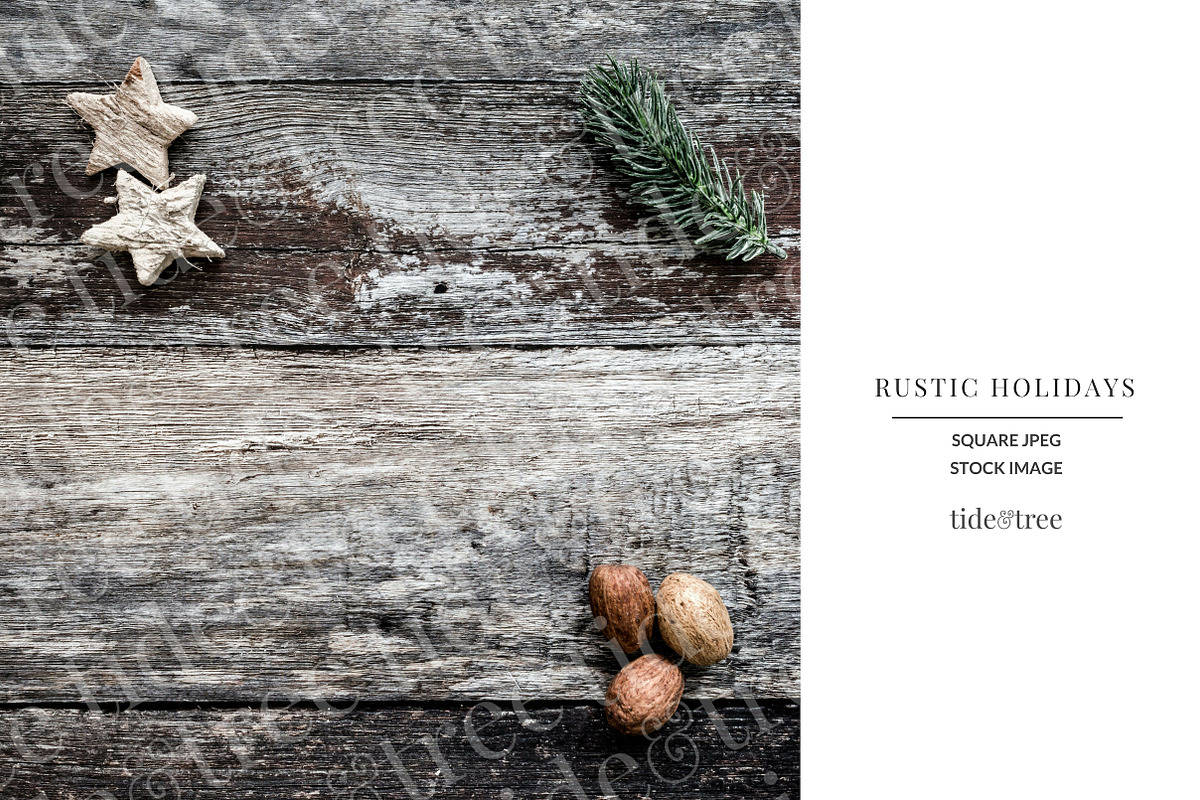 Rustic Holidays | Square No 1 in Instagram Templates - product preview 8