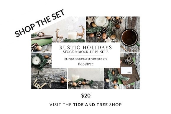 Rustic Holidays | Square No 1 in Instagram Templates - product preview 1