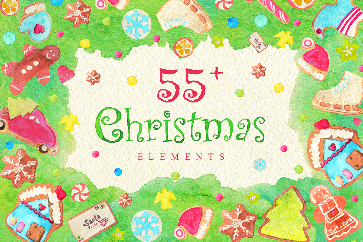 55+ Christmas Elements in Illustrations - product preview 8