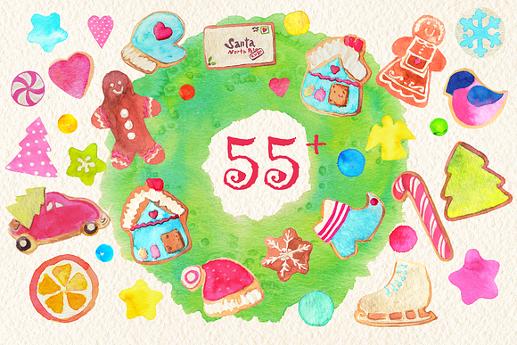 55+ Christmas Elements in Illustrations - product preview 1