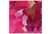 Brilliant Rose Pink Abstract Low Pol