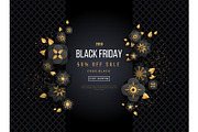 Black Friday Sale with Flowers