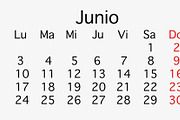 June 2019 planing Calendar