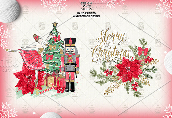 Nutcracker red design in Illustrations - product preview 2