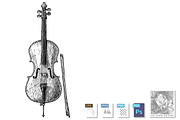 illustration of Cello